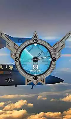 Play F18 Hornet Airforce Clock LWP
