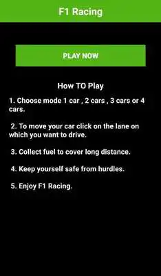 Play F1 Racing