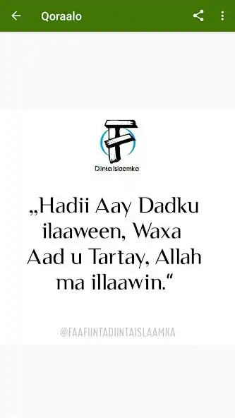 Play Faafiinta Diinta  and enjoy Faafiinta Diinta with UptoPlay