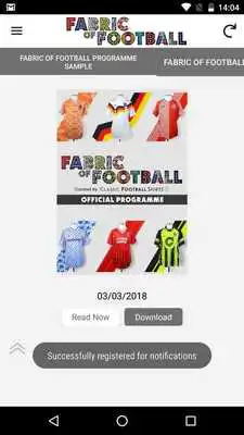 Play Fabric of Football Programme
