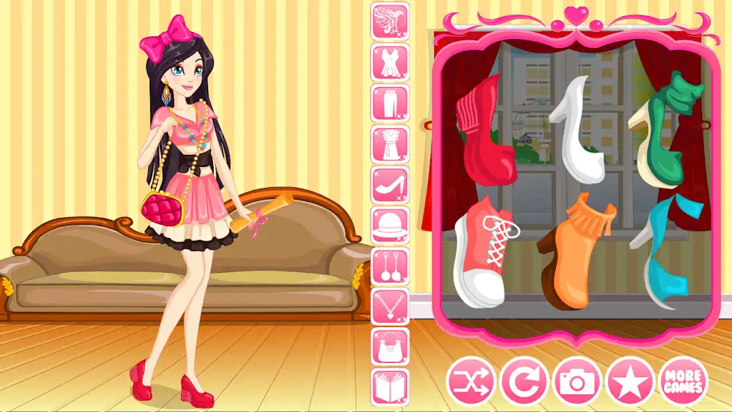 Play Fabulous School Girls Dress Up Games as an online game Fabulous School Girls Dress Up Games with UptoPlay