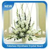 Free play online Fabulous Styrofoam Crystal Heart Altar Arrangement APK