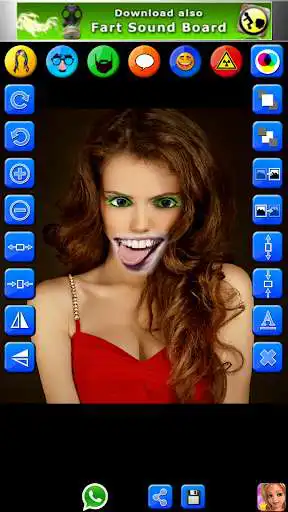 Play Face Fun - Photo Collage Maker as an online game Face Fun - Photo Collage Maker with UptoPlay