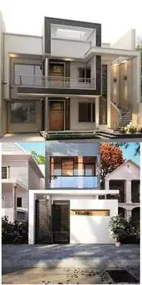 Play face house front elevation design