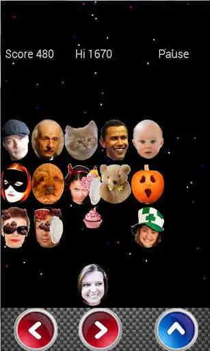 Play APK Face Invaders (Pie your mates)  and enjoy Face Invaders (Pie your mates) with UptoPlay com.galaticdroids.faceInvaders