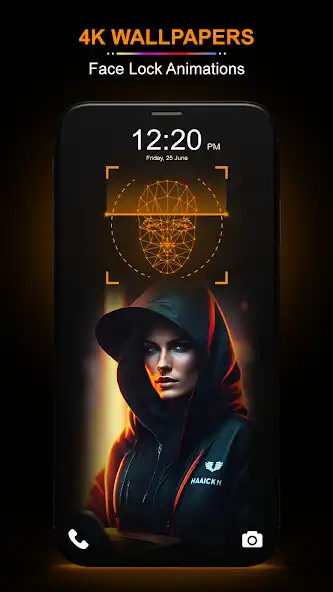 Play Face Lock Live Animation 4k as an online game Face Lock Live Animation 4k with UptoPlay