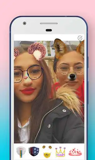 Play Face Mask Stickers Photo Swap Snappy as an online game Face Mask Stickers Photo Swap Snappy with UptoPlay