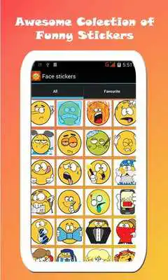 Play Face Stickers For Chat