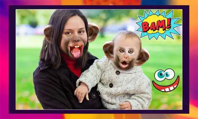 Play Face Swap with Monkey Face