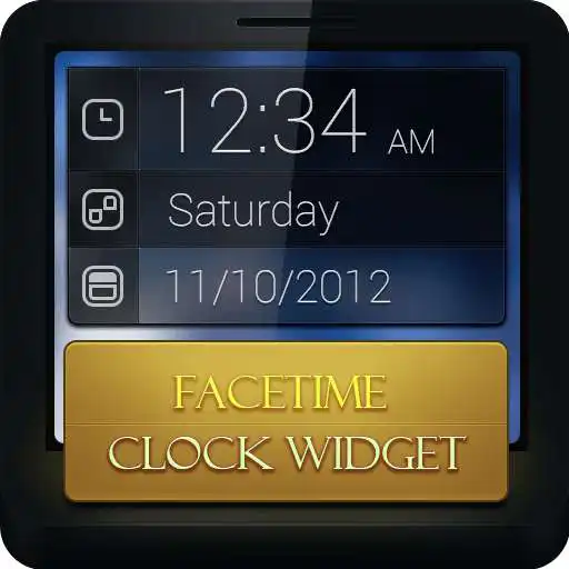 Free play online FaceTime Clock Widget  APK