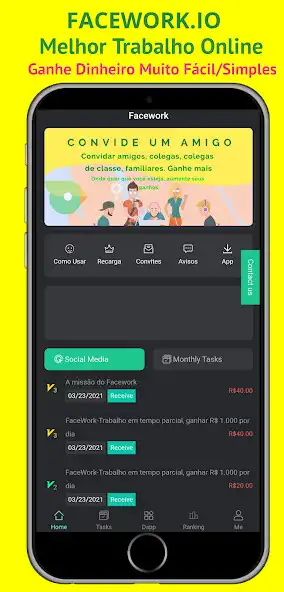 Play Facework - ganhar R$1000 por dia  and enjoy Facework - ganhar R$1000 por dia with UptoPlay
