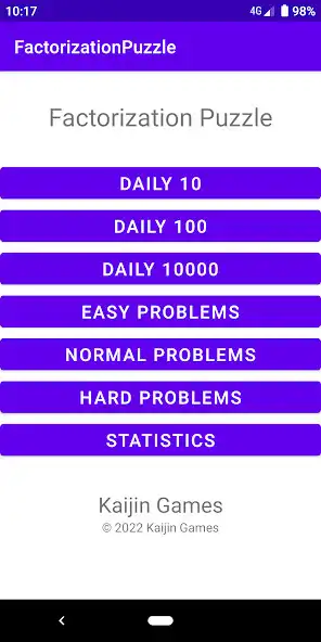 Play Factorization Puzzle  and enjoy Factorization Puzzle with UptoPlay