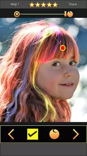 Play APK FairyHair - Hair Color Changer  and enjoy FairyHair - Hair Color Changer with UptoPlay photo.smile.hair.changer