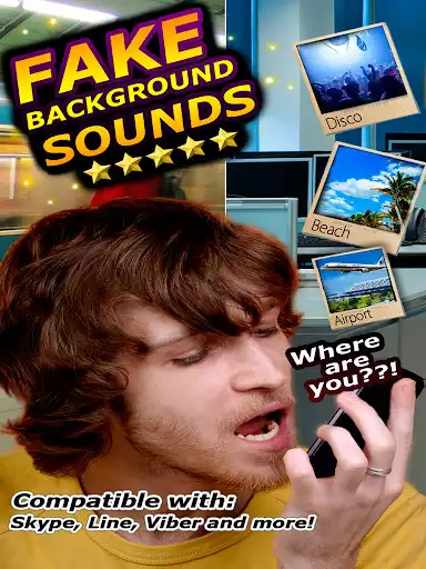 Play Fake Background Sounds