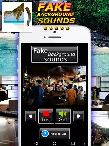 Play Fake Background Sounds