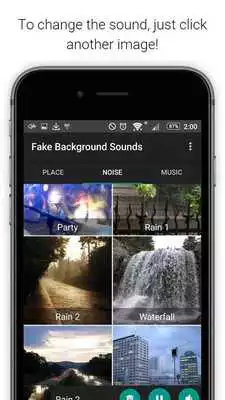 Play Fake Background Sounds