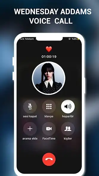 Play Fake call for Wednesday Addams as an online game Fake call for Wednesday Addams with UptoPlay