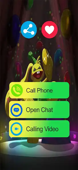 Play Fake Call from Bunzo Bunny as an online game Fake Call from Bunzo Bunny with UptoPlay