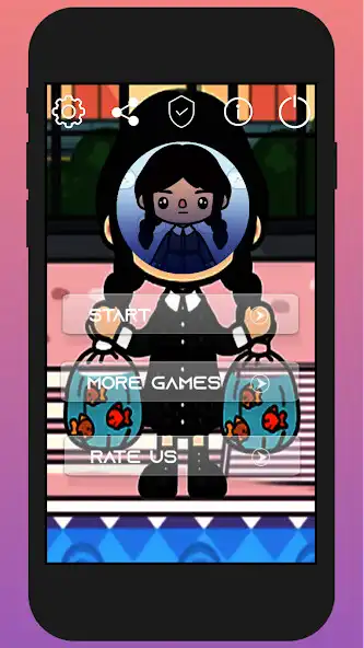 Play fake call from toca wednesday as an online game fake call from toca wednesday with UptoPlay