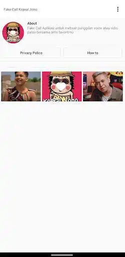 Play FakeCall Kopral Jono  and enjoy FakeCall Kopral Jono with UptoPlay