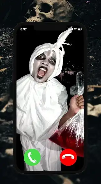 Play Fake call pocong prank chat as an online game Fake call pocong prank chat with UptoPlay