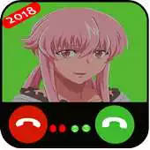 Free play online Fake Call  SMS - Mirai Nikki. APK
