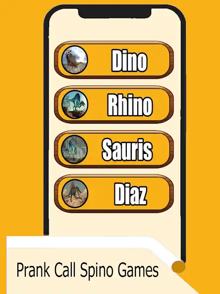 Play Fake Call Spinosaurus Games as an online game Fake Call Spinosaurus Games with UptoPlay