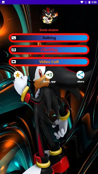 Play Fake Call Video Soniic Shadow  and enjoy Fake Call Video Soniic Shadow with UptoPlay