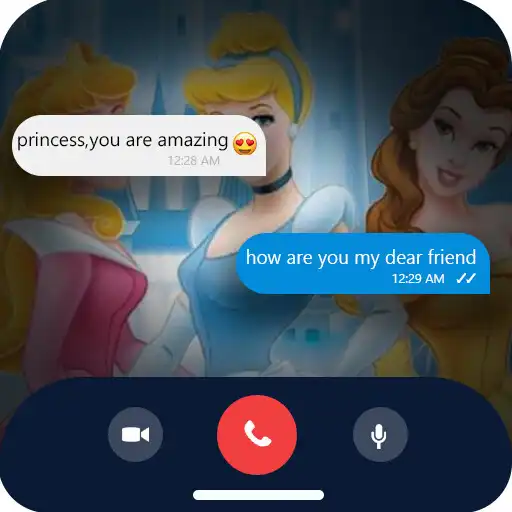 Play fake call video with Princess APK