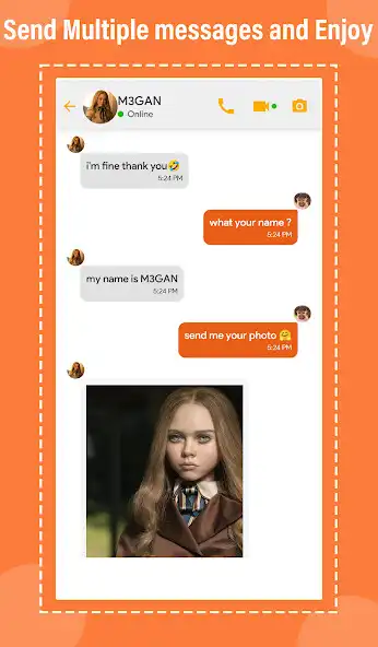 Play fake call with  M3gan prank as an online game fake call with  M3gan prank with UptoPlay