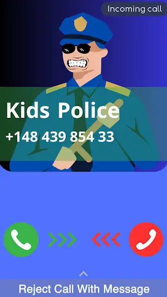 Play Fake call with the kids police  and enjoy Fake call with the kids police with UptoPlay