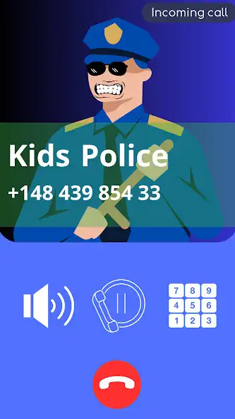 Play Fake call with the kids police as an online game Fake call with the kids police with UptoPlay