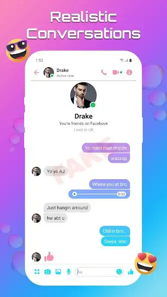 Play Fake chat Messenger Prank chat as an online game Fake chat Messenger Prank chat with UptoPlay