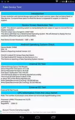 Play Fake Device Test