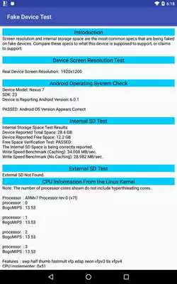 Play Fake Device Test