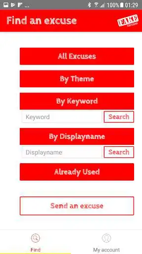 Play APK Fake Excuses  and enjoy Fake Excuses with UptoPlay com.fakeexcuses