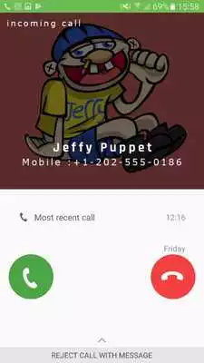 Play Fake jeffy call from puppet