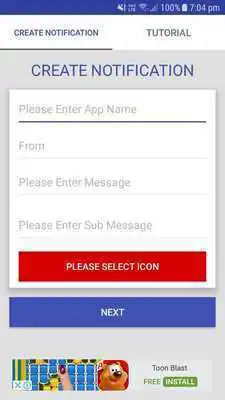 Play Fake Notification