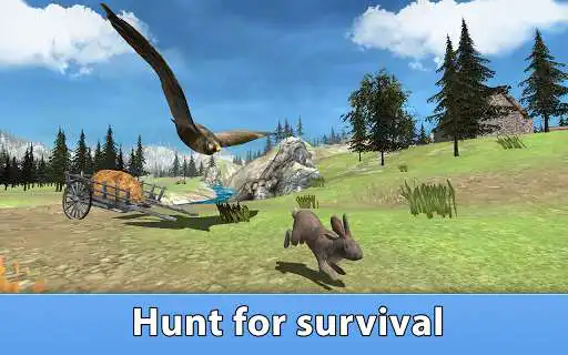 Play Falcon Bird Survival Simulator as an online game Falcon Bird Survival Simulator with UptoPlay