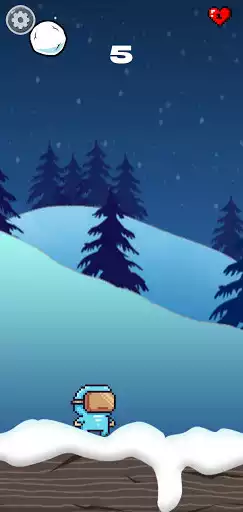 Play Falling Snowballs as an online game Falling Snowballs with UptoPlay