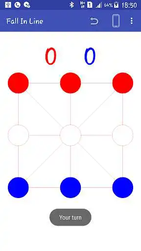 Play Fall In Line - tic tac toe V2  and enjoy Fall In Line - tic tac toe V2 with UptoPlay