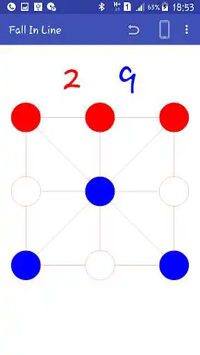 Play Fall In Line - tic tac toe V2 as an online game Fall In Line - tic tac toe V2 with UptoPlay