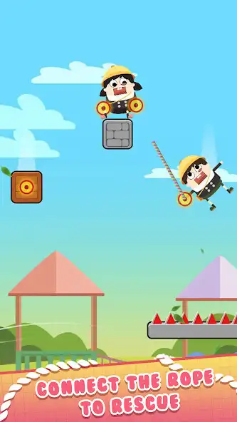 Play Fall Rush : Rope Rescue  and enjoy Fall Rush : Rope Rescue with UptoPlay