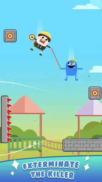 Play Fall Rush : Rope Rescue as an online game Fall Rush : Rope Rescue with UptoPlay