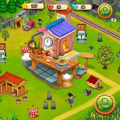 Play Family Farm Games Farming Town APK