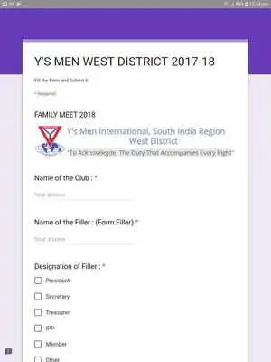 Play FAMILY MEET REGISTRATION - West District Ys Men Play FAMILY MEET REGISTRATION - West District Ys Men