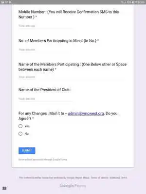 Play FAMILY MEET REGISTRATION - West District Ys Men Play FAMILY MEET REGISTRATION - West District Ys Men