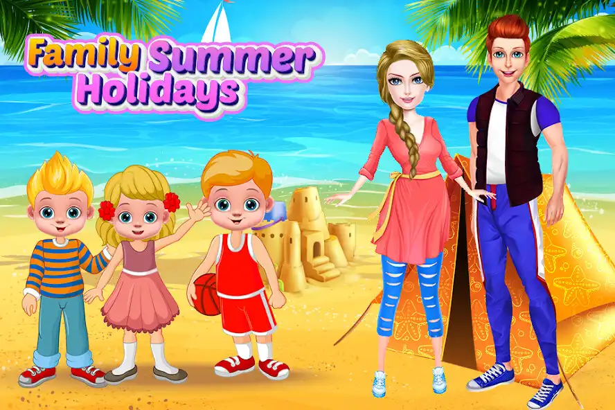 Play Family on Summer Holidays Trip  and enjoy Family on Summer Holidays Trip with UptoPlay