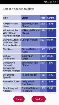 Play Famous Presidential Speeches
