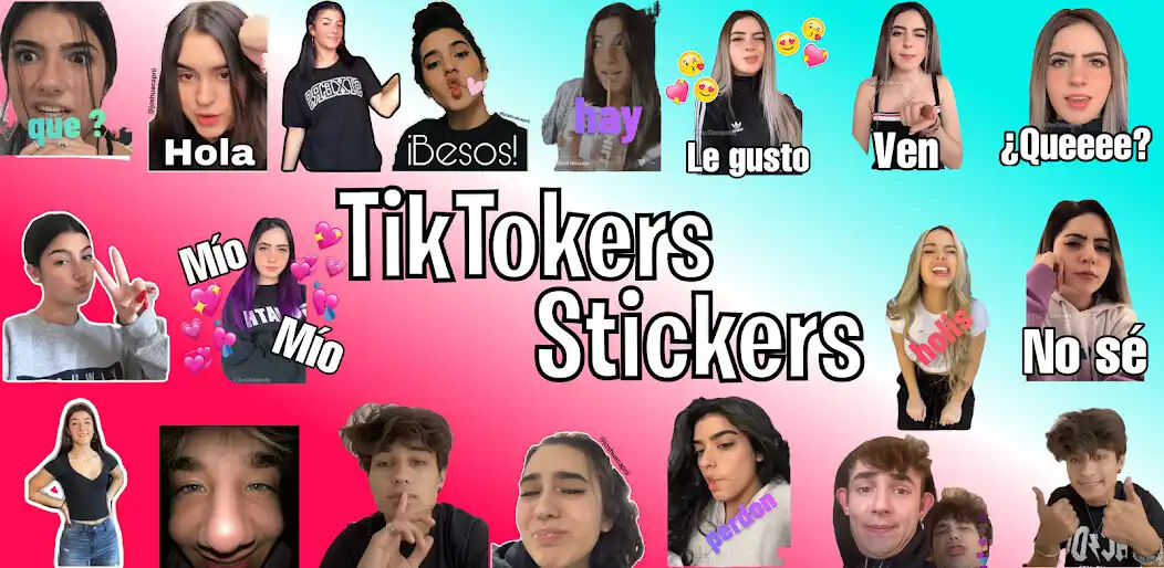Play Famous TikTokers Stickers.  and enjoy Famous TikTokers Stickers. with UptoPlay